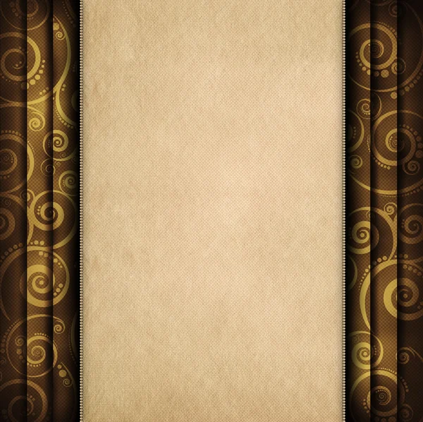 Blank paper sheet on retro pattern background — Stock Photo, Image