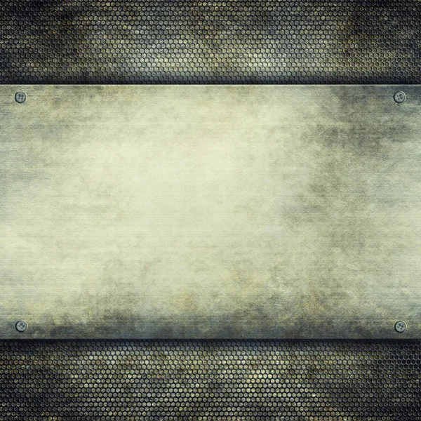 Double layered background - blank plate on grunge pattern — Stock Photo, Image