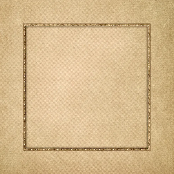 Blank paper sheet in picture frame — Stock Photo, Image