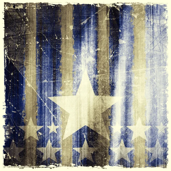 Çizgili ve grunge arka plan üzerinde yıldız desen — Stok fotoğraf