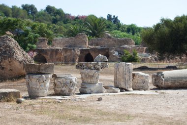 Carthage Baths of Antonino Pio - Tunisia clipart