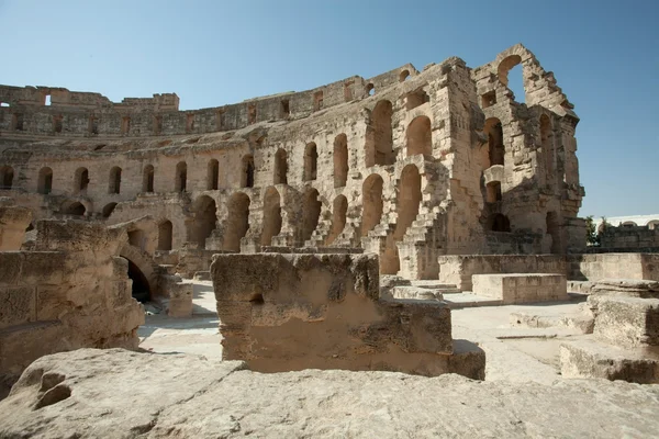 El Jem - Coliseo romano en Túnez —  Fotos de Stock