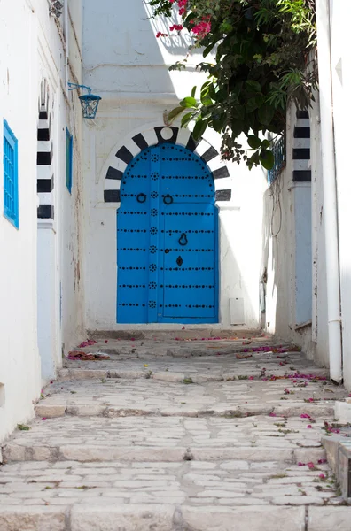 Calles de la hermosa Sidi Bou Said —  Fotos de Stock