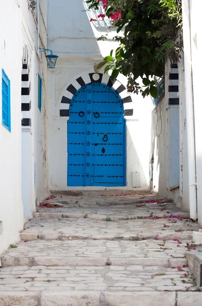 Gyönyörű Sidi Bou Said utcáin — Stock Fotó