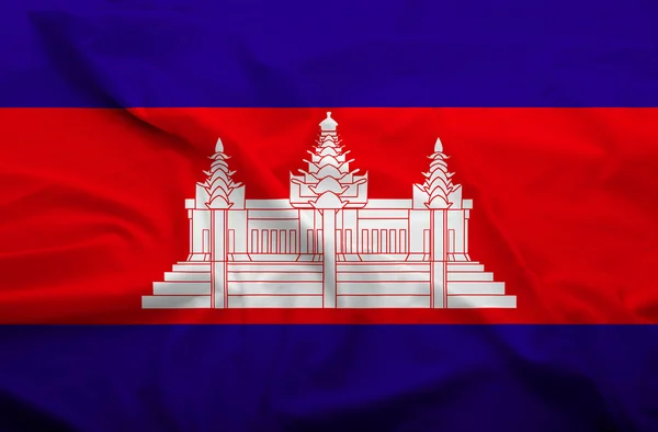 Cambodge Drapeau — Photo