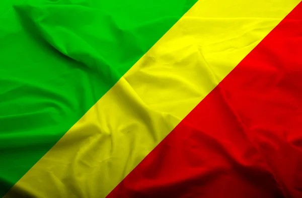 Bandeira do Congo — Fotografia de Stock