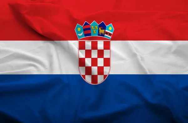 Bandera de Croacia Imágenes de stock libres de derechos