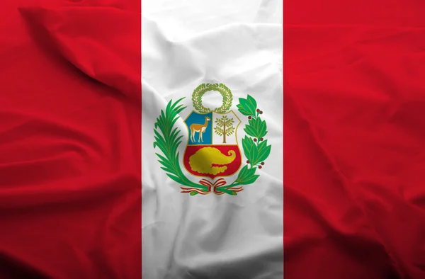 Peru flagga — Stockfoto