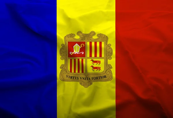 Vlag van Andorra — Stockfoto