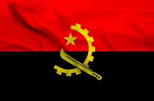 Angola bayrağı — Stok fotoğraf
