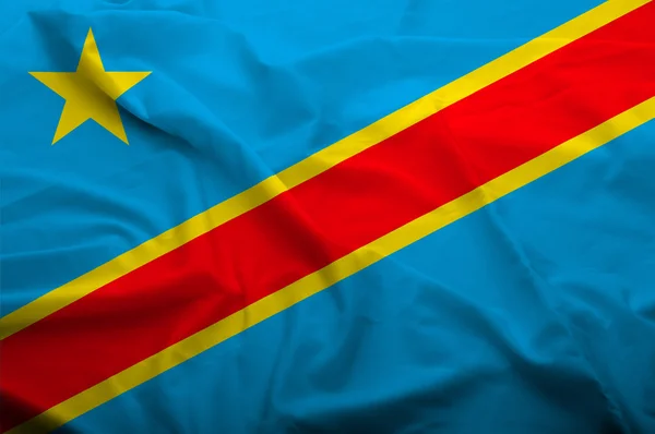 Democratische republiek congo vlag — Stockfoto