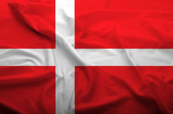 Danmark flagga — Stockfoto