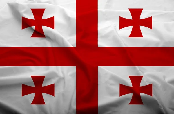 Bandeira da Geórgia — Fotografia de Stock
