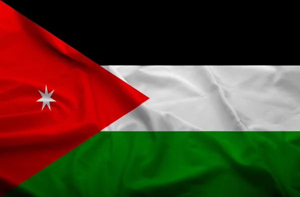 Vlag van Jordanië — Stockfoto