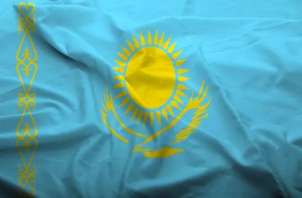 Vlag van Kazachstan — Stockfoto