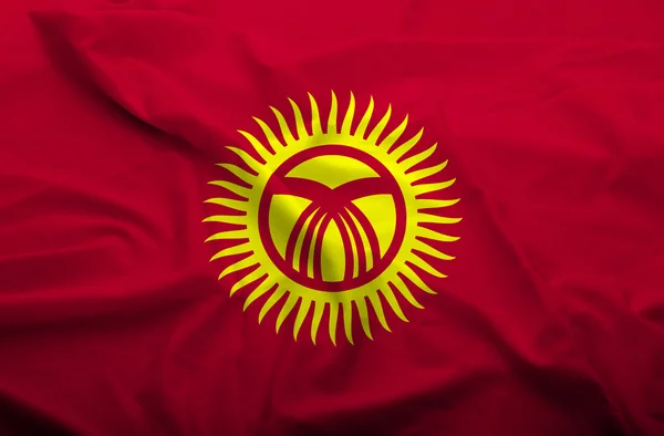 Kyrgystan σημαία — Φωτογραφία Αρχείου