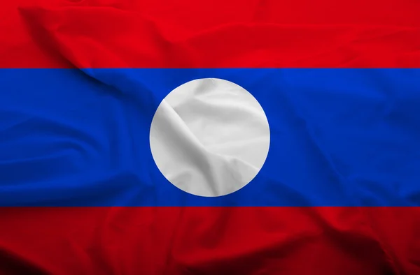 Bandeira do Laos — Fotografia de Stock