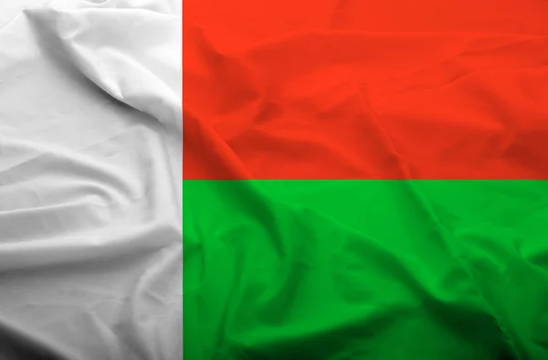 Madagaszkár zászló — Stock Fotó