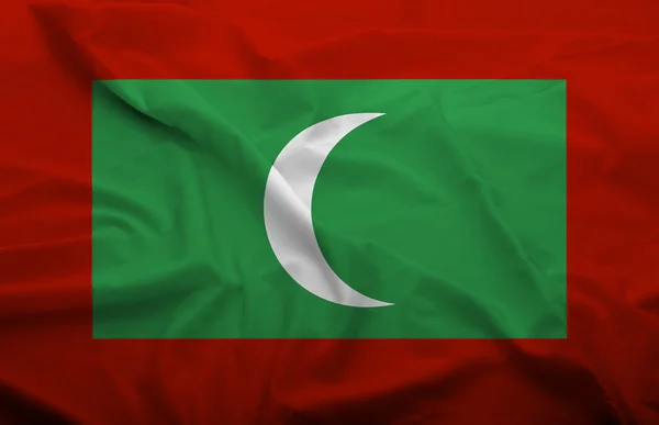 Maldivler bayrağı — Stok fotoğraf