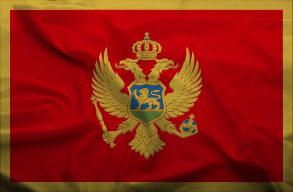 Σημαία του Μαυροβουνίου — Φωτογραφία Αρχείου