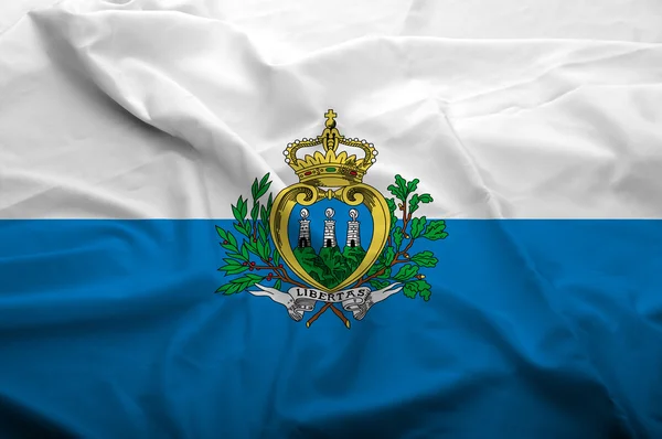 Vlajka San marino — Stock fotografie