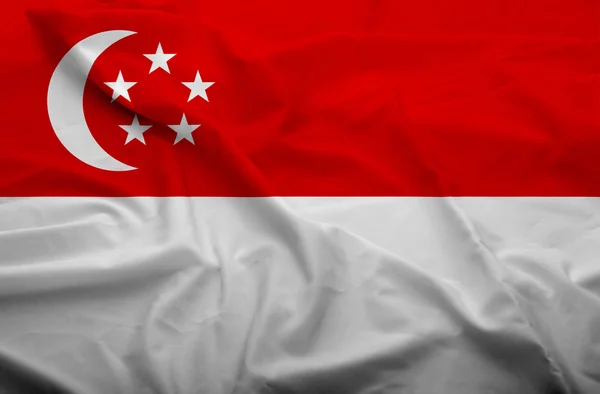 Bandiera Singapore — Foto Stock