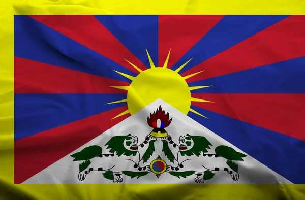 Vlag van Tibet — Stockfoto