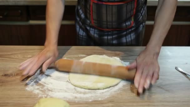 Huisgemaakt Zoet Gebak Dough — Stockvideo