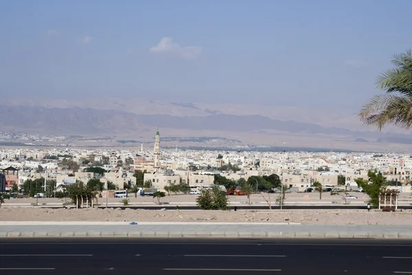 Cityscape, stad van aqaba, Jordanië — Stockfoto