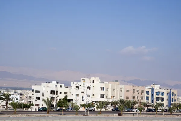 Αστικό τοπίο, την πόλη της Άκαμπα, Ιορδανία Εικόνα Αρχείου