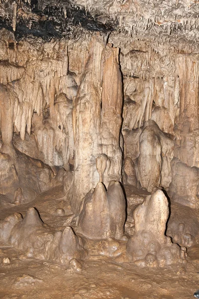 Sinter karst formations in the cave — Stock Photo, Image