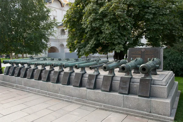 Russische Feldkanonen 17.-18. Jahrhundert — Stockfoto