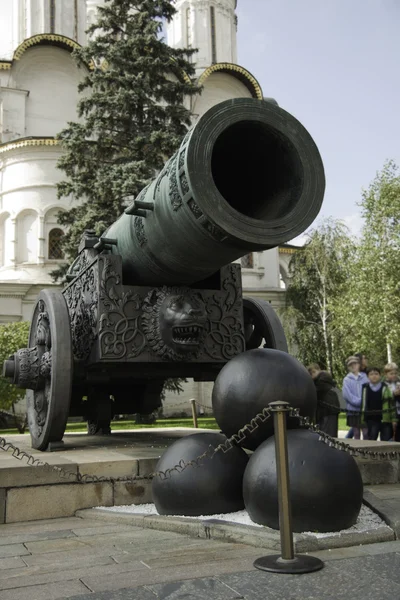 Canhão Czar no Kremlin em Moscou — Fotografia de Stock