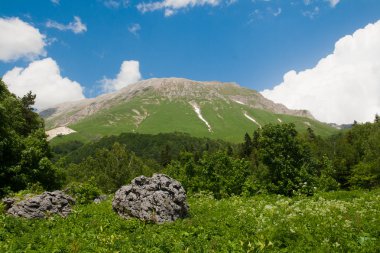 mount oshten, Rusya, Kuzey Kafkasya görünümü
