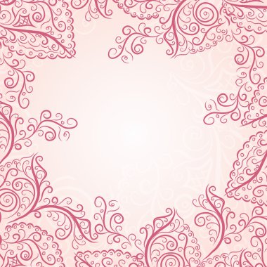 vintage davetiyeli çiçek öğeleri.