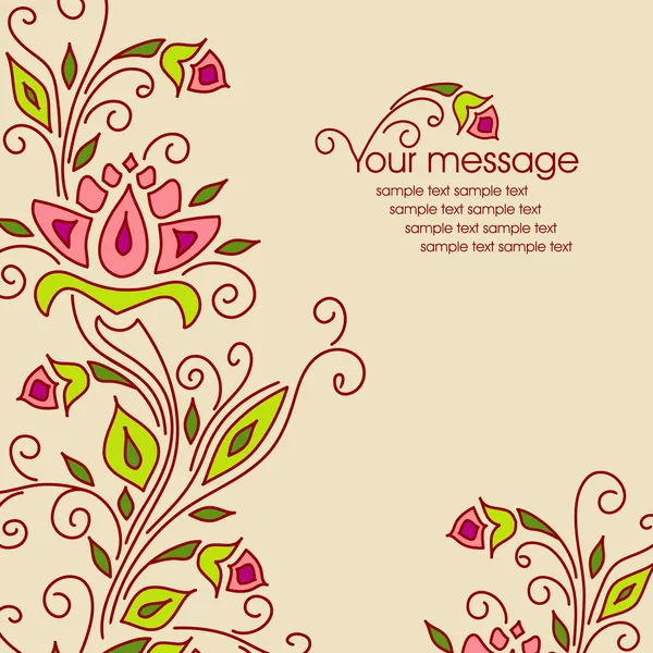 vintage davetiyeli çiçek öğeleri.