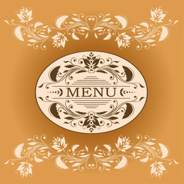 Calligraphic design element for menu — Stock Vector