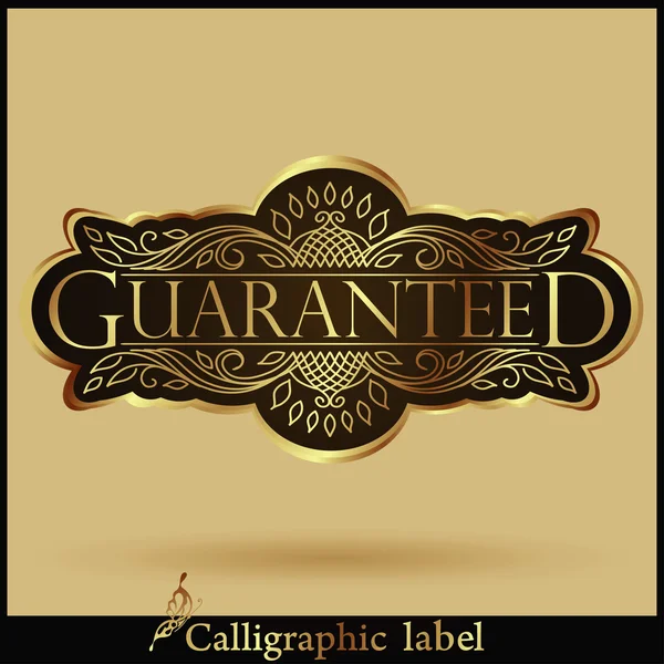 Guaranteed Label — Stock Vector