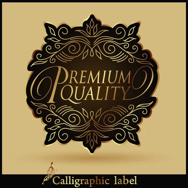 Premium Quality Label — Stock Vector