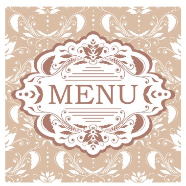 Vektör restoran menüsü tasarım şablonu