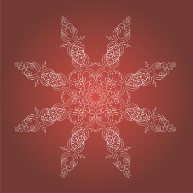 Vintage Noel arka plan ile davet için izole kar tanesi