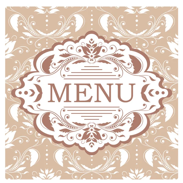 Modelo de design de menu de restaurante vetorial — Vetor de Stock