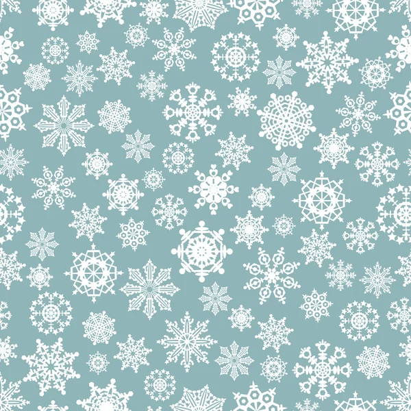 Kerstmis naadloos met sneeuwvlokken — Stockvector