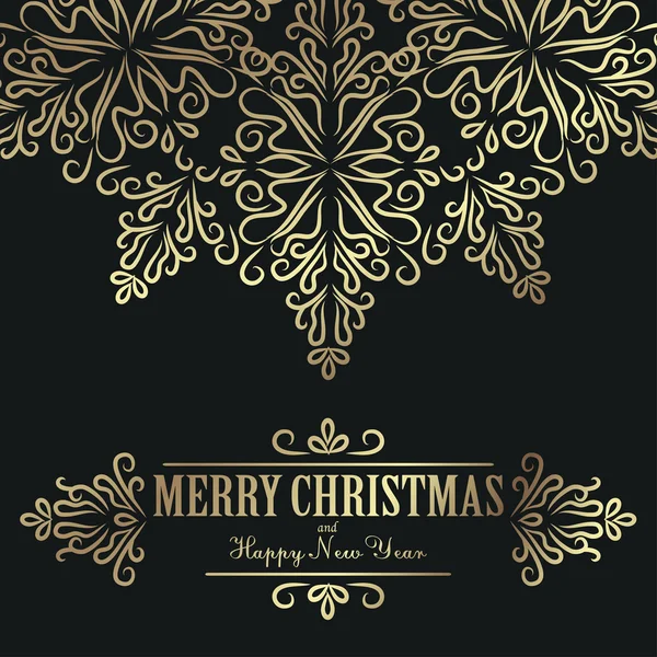 招待のためのビンテージのクリスマス背景 — ストックベクタ