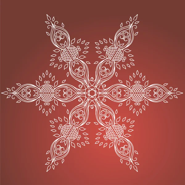 Vintage Christmas background with isolated snowflake for invitation Stock Vector