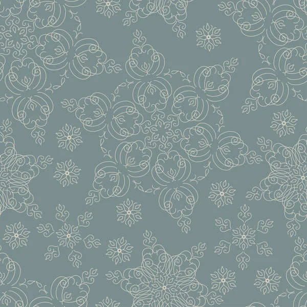 Fondo de invierno con copos de nieve — Vector de stock