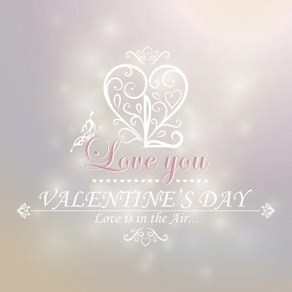 Poster "love you. liefde is in de lucht" — Stockvector