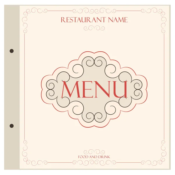 Wzór menu restauracji — Wektor stockowy