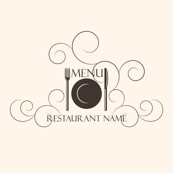 Plantilla de diseño menú restaurante — Vector de stock