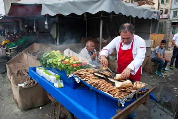 Mercado de pescado de Estambul — Foto de Stock